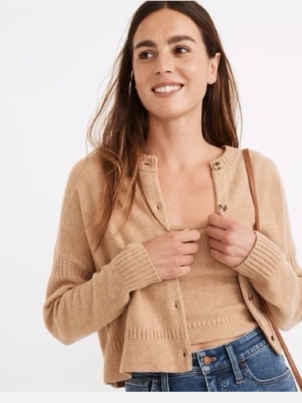 Madewell Clemence Cropped Cardigan Sweater